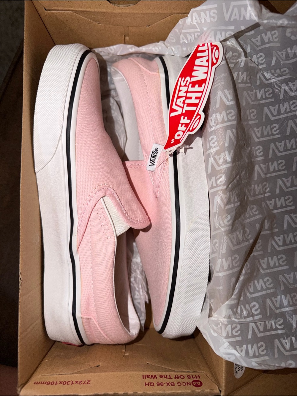 Vans Pink Slip-On Canvas Sneakers